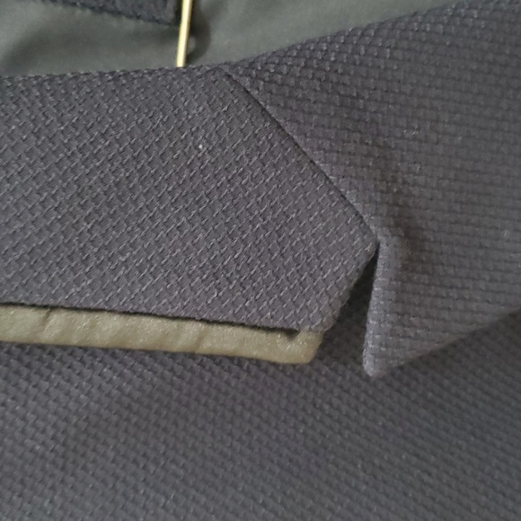 Navy Gold Buttoned Coat - Picture 4 of 11